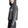 Charcoal Crop Hoodie - Image 2